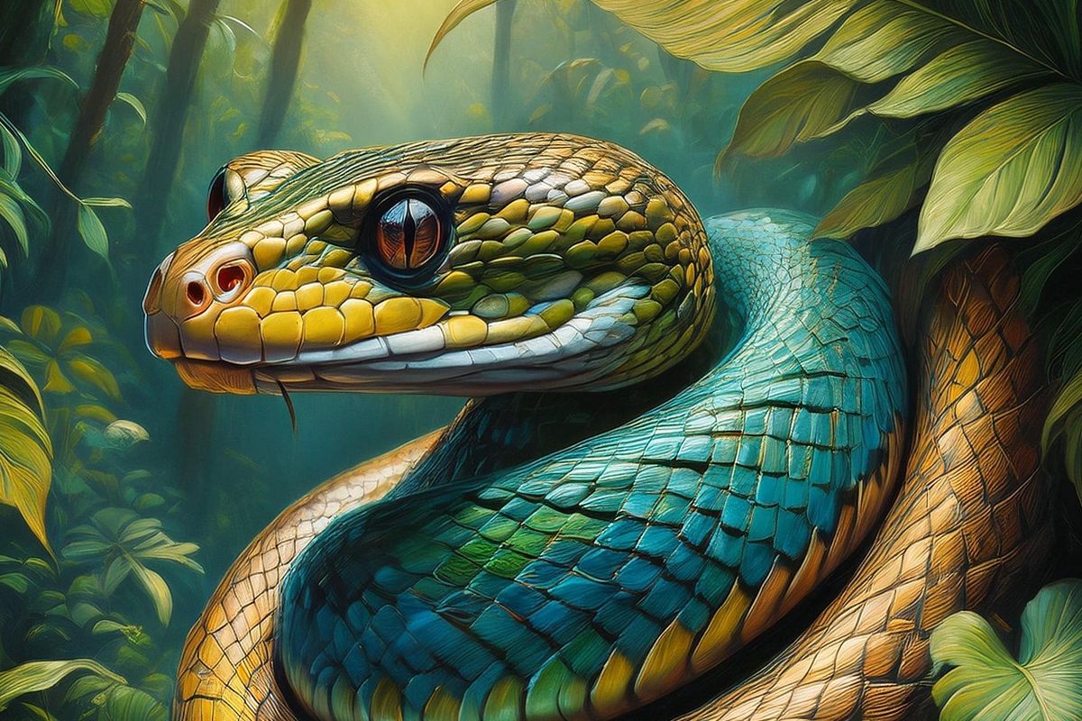 Bild einer Schlange (Python)